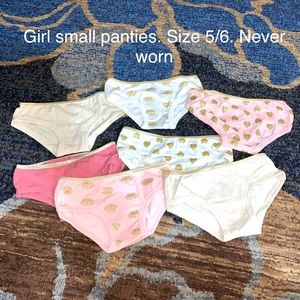 Girls size 5T panties NEVER USED